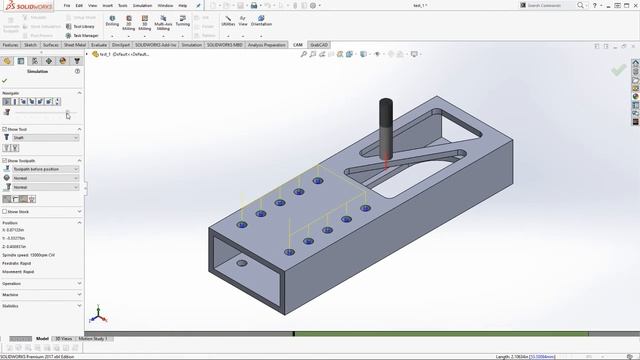 Ctrl-Z 4096 - HSMWorks Guide, Job 1 Tool Path смотреть онлайн