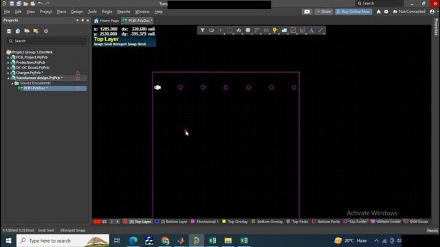 How to create PCB from DXF/DWG drawing | Transformer footprint part-1 |Altium PCB design |Tutorial смотреть онлайн