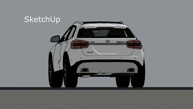 RENDERING A MERCEDES BENZ CAR USING GOOGLE SKETCHUP смотреть онлайн