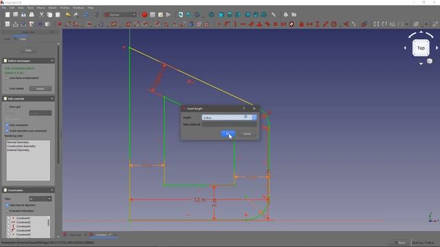 Freecad intro for Architects and Revit Users 02 - Sketches, constraints & parametric relationships смотреть онлайн