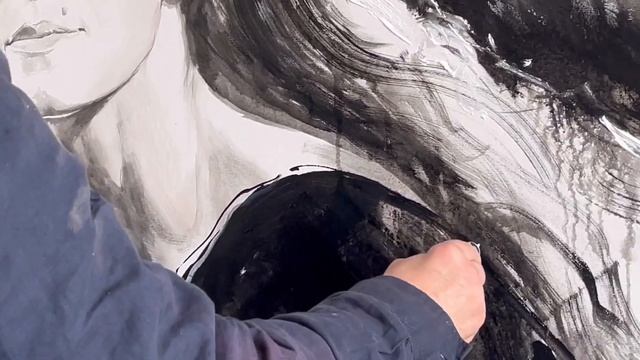 Портрет Майи Плисецкой. Художник Дмитрий Лукин смотреть онлайн