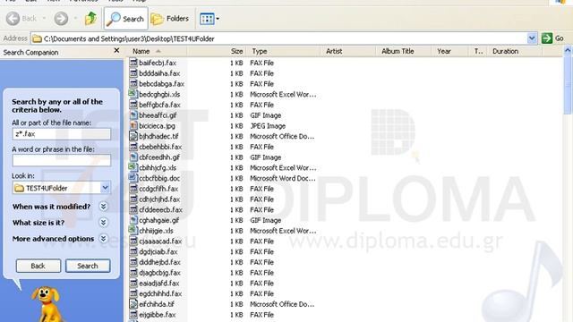 Locate the TEST4UFolder folder on your desktop and search for FAX type files starting with z and... смотреть онлайн