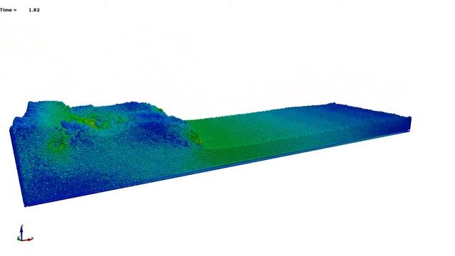 LS-DYNA SPH: Dam break and impact on square shape смотреть онлайн