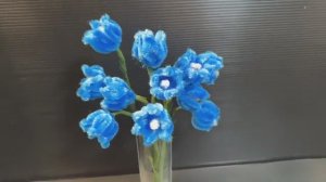 Своими руками цветы из синельной проволоки 🌺🌺🌺