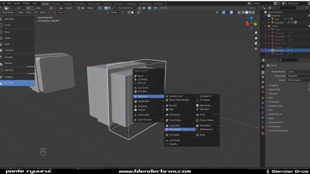 Blender tutorial - Easy INSET Boolean Bevels with Boxcutter смотреть онлайн