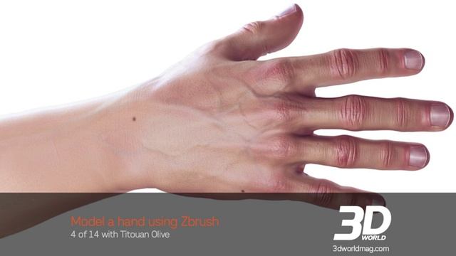 ZBrush tutorial: Sculpt a hand, Part 4 смотреть онлайн