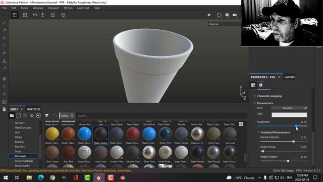 BLENDER & SUBSTANCE PAINTER: POLYSTYRENE COFFEE CUP смотреть онлайн