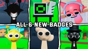 Как Получить 6 Новых Бэджей в 3D Sprunki RP и Анимации | Roblox