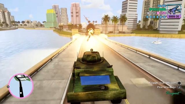 GTA Vice City The Definitive Edition How Did I Make A Npc Go For A Crazy Flip On His Tank Must Wact смотреть онлайн