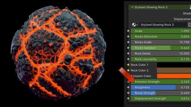 Procedural Stylized Glowing Lava (Material Demo) смотреть онлайн