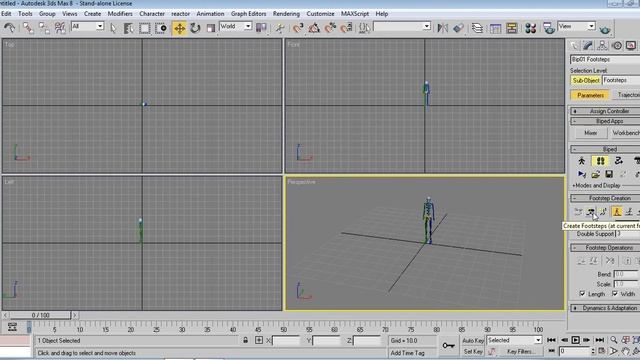 Walking man in 3ds max смотреть онлайн