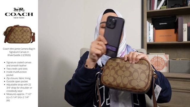 Episode 100: Coach Mini Jamie Camera Bag In Signature Canvas | Bestseller for Coach Crossbody смотреть онлайн