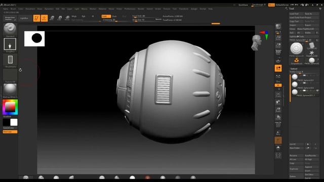 ZBrush Hard Surface Alphas смотреть онлайн