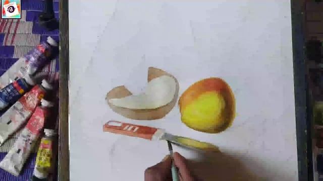 paet.1 still life drawing with watercolor /step by step /a realistic still life painting смотреть онлайн