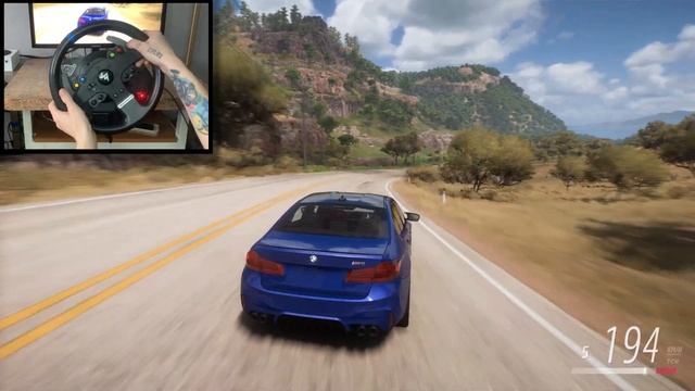 BMW M5 F90 Sound Mod | Forza Horizon 5 | Thrustmaster Steering Wheel #forzahorizon5