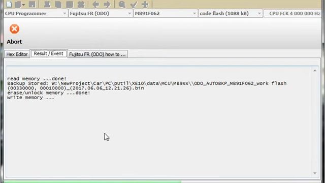 CarProTool - Fujitsu MB91F Programmer & ODOmeter Km Recalibration..