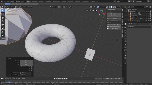 Tissue - Animatable Patch Tessellation in Blender 2.80 смотреть онлайн