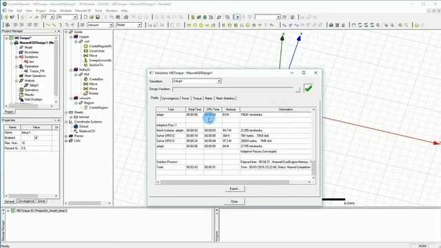 233 Ansys Maxwell | Magnetoestatic| Torque of Permanent Magnet 3:3 смотреть онлайн