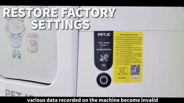 Reset PETJC smart litter box function смотреть онлайн