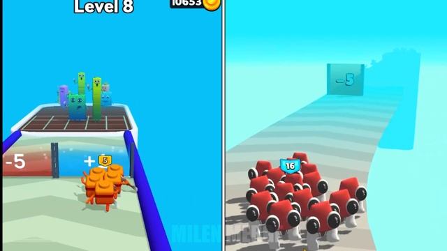 MAX LEVEL in MERGE ALPHABET 3D VS NUMBERBLOCK LORD RUN! #10 смотреть онлайн