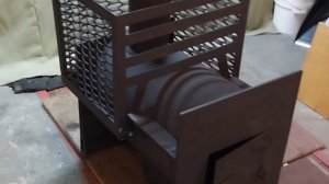 Печь для бани из трубы 426 мм.