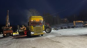 Без цепей тут нефиг делать,а я попёрся  / Scania в прошлом