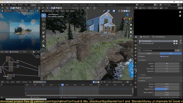 how to make an island in blender game enviroment design in blender смотреть онлайн