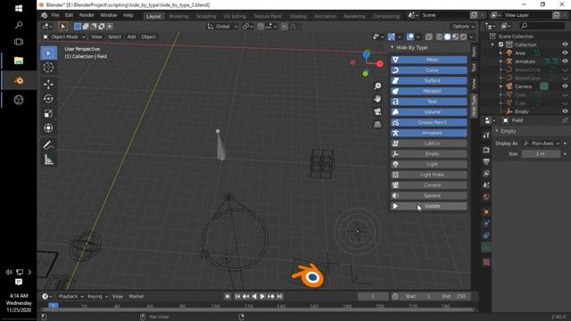 How To Hide By Type on Blender 2.9 With Hide By Type Blender Add On смотреть онлайн