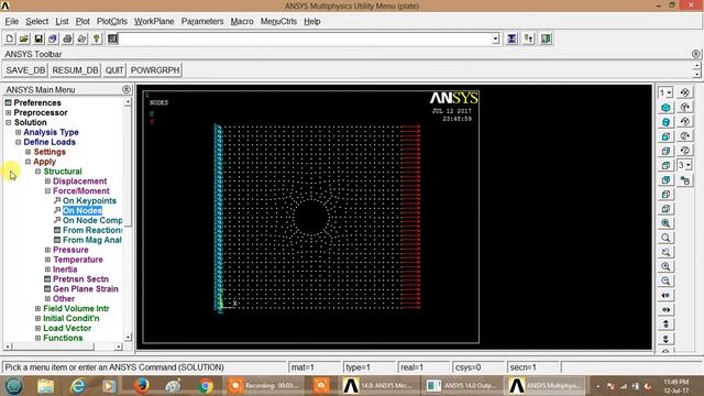 STRESS ANALYSIS OF PLATE WITH HOLE смотреть онлайн