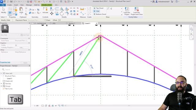 Custom Truss in Revit Tutorial смотреть онлайн