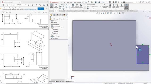 Practice 11 - Solidworks tutorials смотреть онлайн