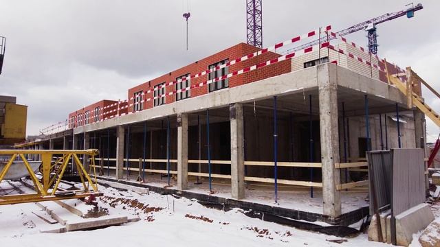 ЖК «Новая Алексеевская роща» — съёмка с воздуха февраль 2025 смотреть онлайн