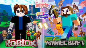 🖼 My Talking Angela 2 | Roblox Vs Minecraft | new update | cosplay →