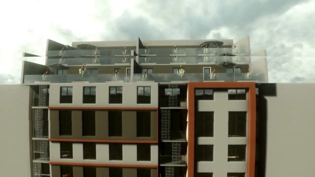 Conception, Design et Animation 3D, Architecture façade d'un immeublz R+5, archicad, lumion... смотреть онлайн