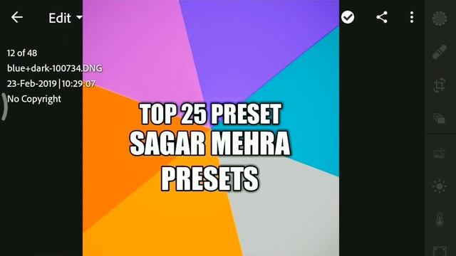 Top Amazing 25 Lightroom Mobile Presets | Lightroom Mobile Tutorial 2019 | Step By Step in Hindi смотреть онлайн