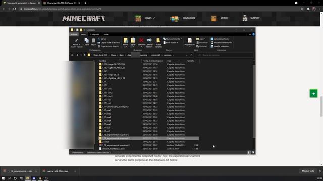 ✅ COMO DESCARGAR E INSTALAR LA 1.18 SNAPSHOT EXPERIMENTAL DE MINECRAFT RAPIDO Y FACIL смотреть онлайн