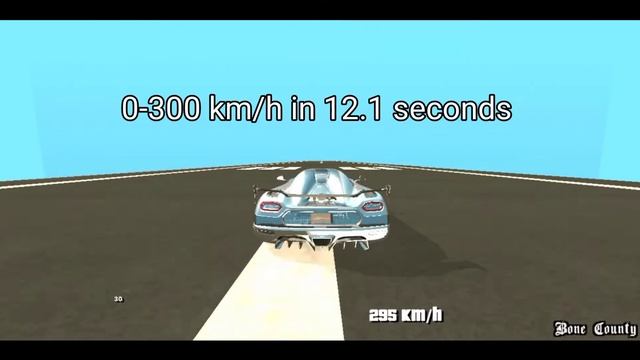 Koenigsegg Agera RS Top Speed and Acceleration Test | GTA SA Android смотреть онлайн