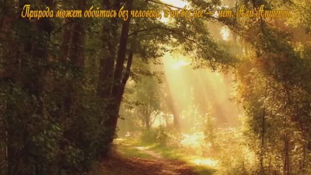 Природа без человека.