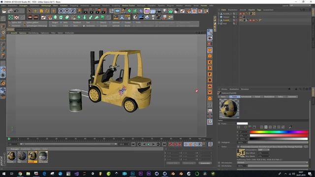 Cinema 4D Tutorial - Create Your Own Texture Atlas With all PBR Maps for Game Engines смотреть онлайн