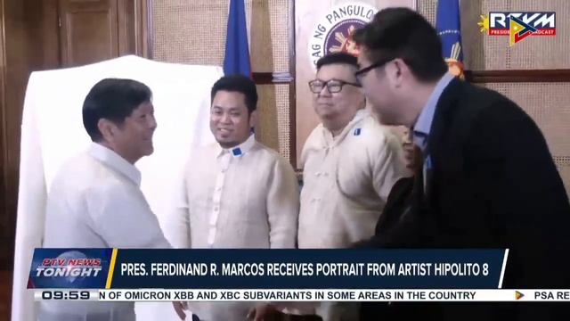 President Ferdinand R. Marcos receives portrait from artist Alvin Hipolito смотреть онлайн