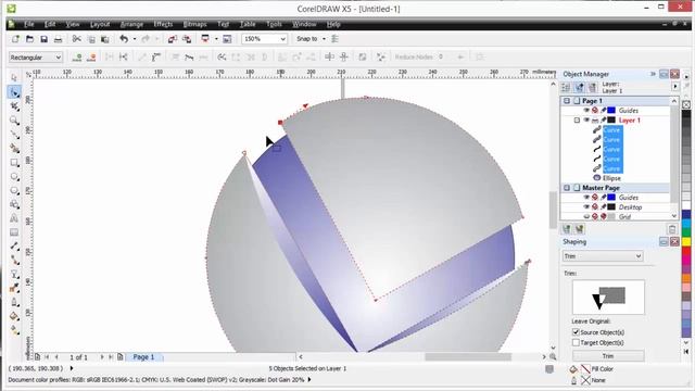 How to make 3D circle Logo in Coreldraw смотреть онлайн