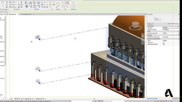 Autodesk Revit 2019 : Affichage des niveaux en 3D смотреть онлайн