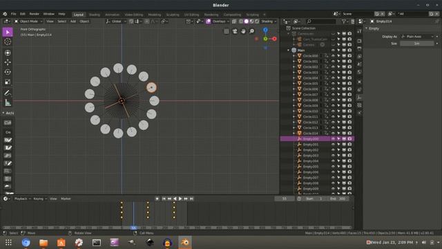 Eevee circle spiral animation [Blender] [Tutorial] смотреть онлайн