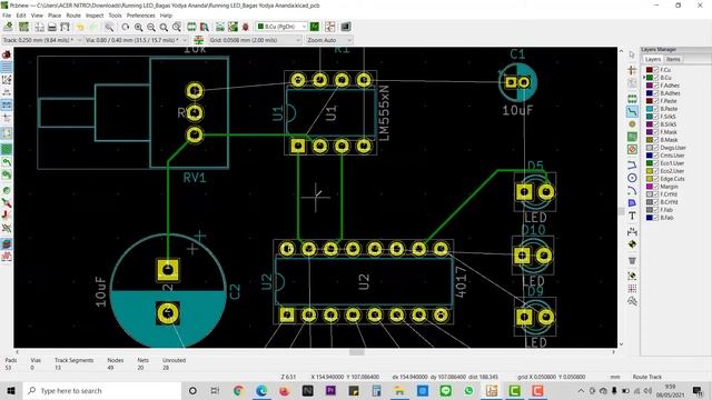 Kicad Solidwork Running LED || Bagas Yodya Ananda || 20/464214/SV/18533 смотреть онлайн