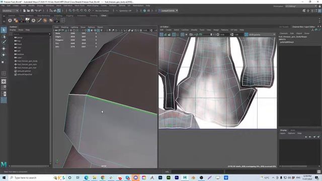 Maya - Move UV Seam смотреть онлайн