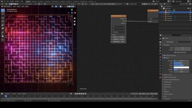Blender Tutorial - Create Abstract Glowing Patterns In Blender Without Emission Shader / смотреть онлайн