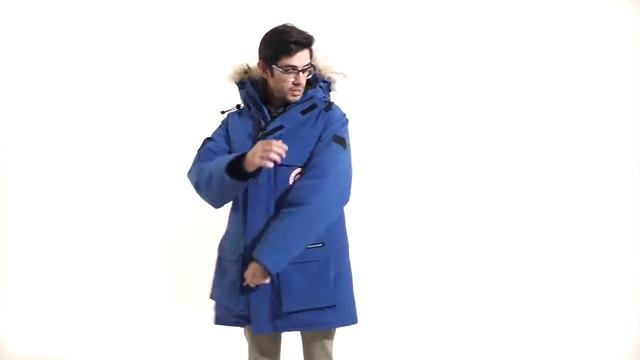 Canada Goose Herr Expedition Parka päls Jacka Marin смотреть онлайн