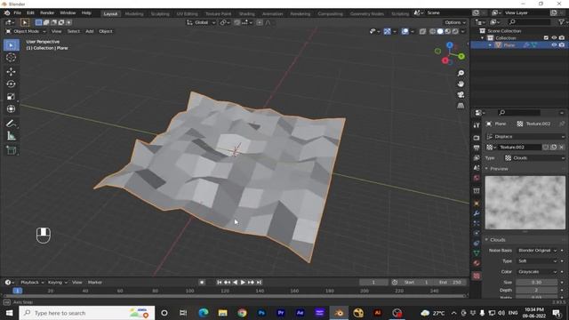How to use Displace Modifier | Blender Fundamentals in Marathi смотреть онлайн