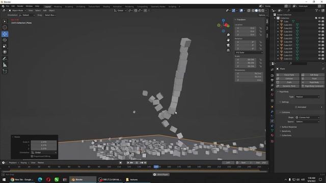 Blender 3.3: Rigid Body Basics | Destruction Effects