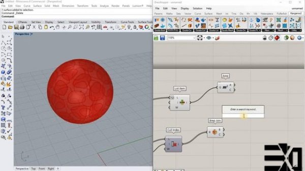 Spherical Voronoi | Grasshopper 3d & Rhino 3d | Architecture